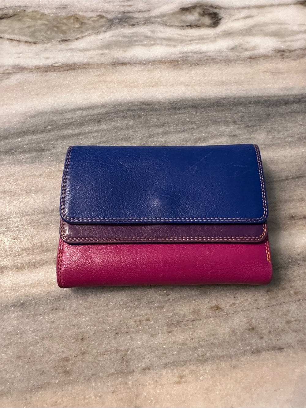MYWALIT -Small multi color leather wallet